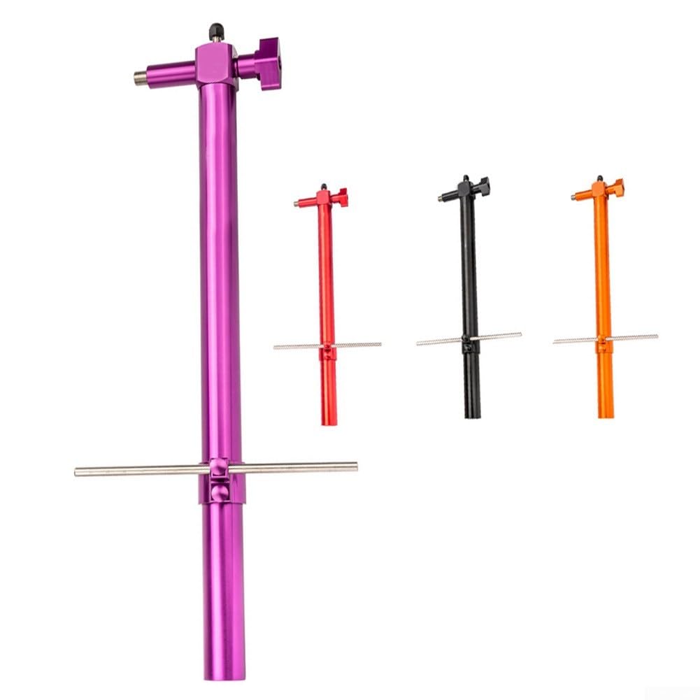 Bicycle Dual Control Lever Alignment Tool for Road Bike Handlebar Height Horizontal Adjusting Symmetrical Level Measuring Professional Maintenance Tool Set Black(Purple)