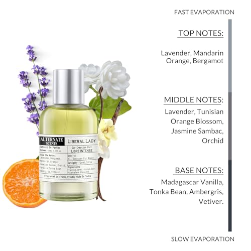 Image of Alternate Scents Liberal Lady 100ml Long Lasting Perfume For Women |Strong& long Lasting with 30% Oil Concentration|Floral,Bold, Sensual| Fragrance From France | Made In India|
