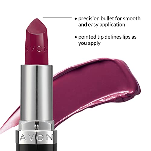 Avon Ultra Satin Lipstick Wine With Everything with Vitamin E, Avocado Oil and Sesame Oil for Creamy Rich Colour with a Satin Finish - Image 3