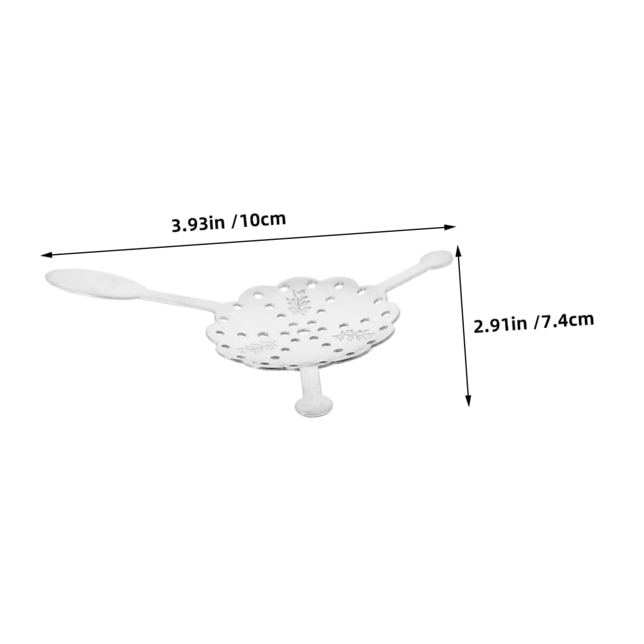 SOLUSTRE Shell Shape Stainless Steel Serving Spoons Set Absinthe Filter Spoon Reusable Stirrers for Versatile Use