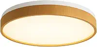 Plafon Luminária LED de Sobrepor Space 38cm com Efeito Estrelado Branco Madeira – Multicolor (Frio, Neutro, Quente) – 30W 2400lm – Para Salas, Quartos, Ambientes Internos