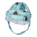 kimitimi Baby Head Protector Kid’s Safety Helmet - Anti-Collision & Adjustable Toddler Helmet with Hook and Loop Closure for Crawling Walking Running - Shark 2