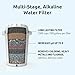 Invigorated Water PH001 - White Alkaline Water Filter – Replacement Filters For all Water Pitcher & Dispenser Filtration Systems – BPA-Free, Removes Chlorine, Heavy Metals – 96 Gallons/Filter (1-Pack)