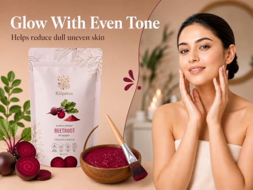 Image of 100% Pure & Natural Beetroot Powder | Rich in Iron & Antioxidants | For Glowing Skin, Pink Lips & Healthy Hair | Herbal & Chemical-Free | 100g