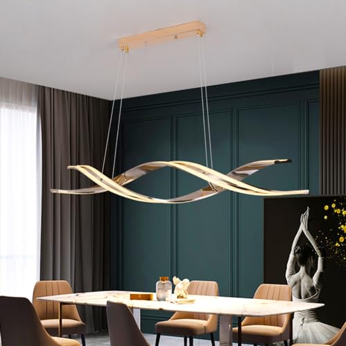 Plafond d'éclairage à LED de luxe et lampe suspendue moderne d'îlot
