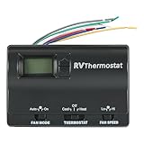 Upgrade RV Digital Thermostat 83303862 Replacement for Heat/Cool T-Stat Wall Thermostat Compatible with Coleman 83303362 Thermostat (Black)