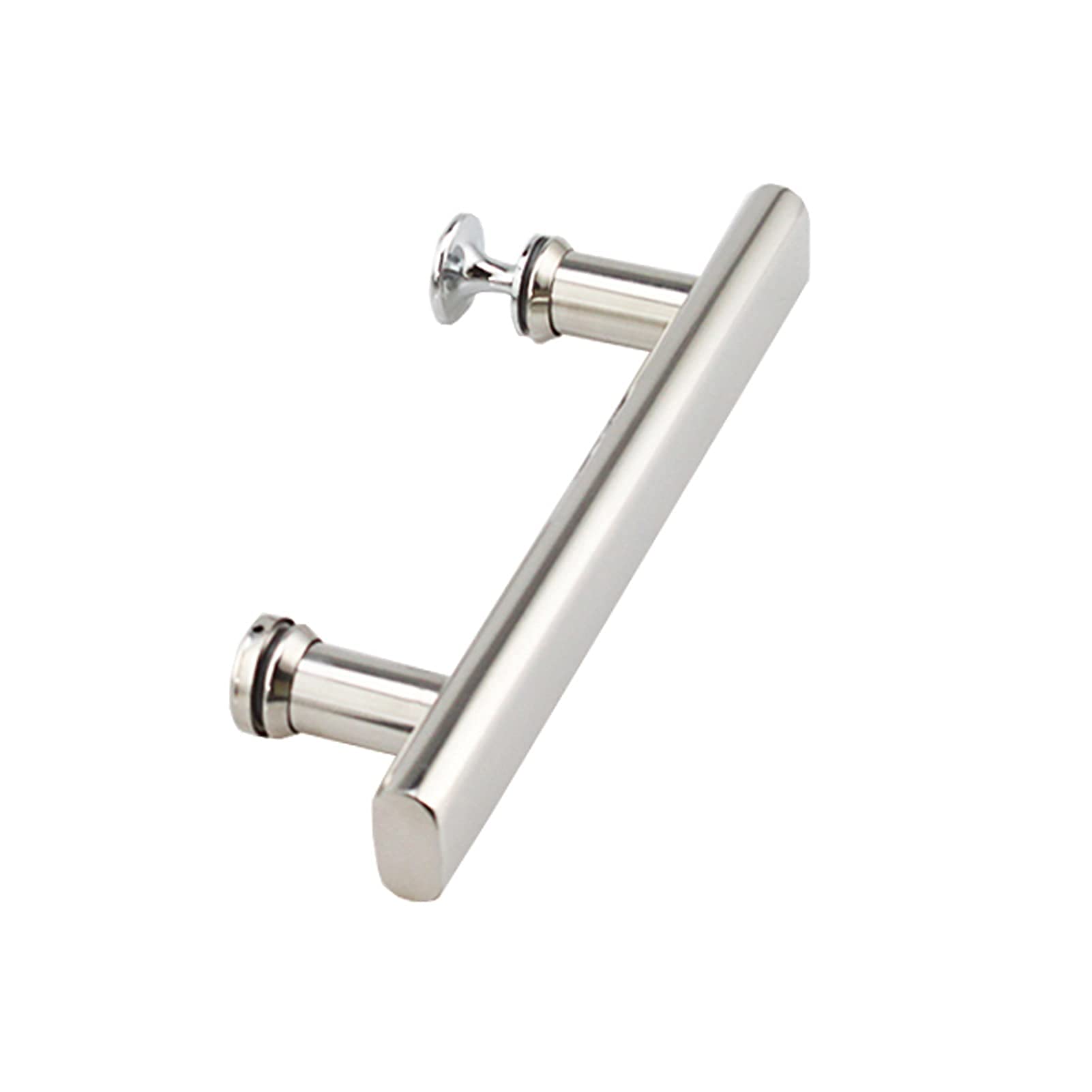 Poignée de porte push-pull en acier inoxydable 304 poli brillant finition miroir