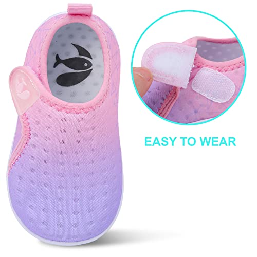 Image of FEETCITY Baby Boys Girls Water Sport Shoes Barefoot Kids Aqua Socks Quick-Dry Beach Swim Pool Shoes