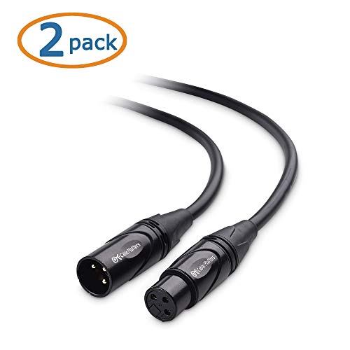 Cable Matters 2-Pack Premium Xlr To Xlr Microphone Cable 6 Feet & 1-Pack 6.35Mm (1/4 Inch) Trs To Xlr Cable #TOP2
