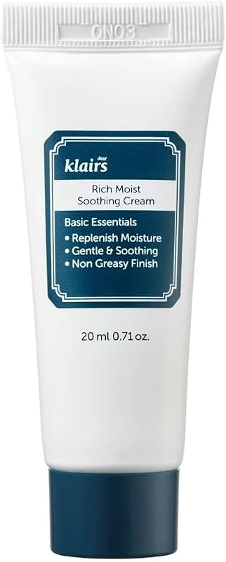 Creme hidratante facial DearKlairs Rich Moist Soothing Cream, 20 mL