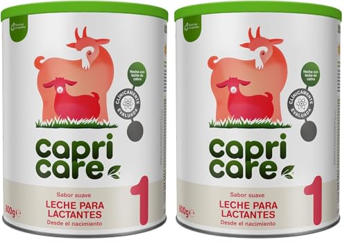 Capricare Leche Infantil en Polvo, a Base de Leche de Cabra - 800 gr (Paquete de 2)
