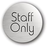  Personnel seulement disque 75 mm finition argent par Mileta