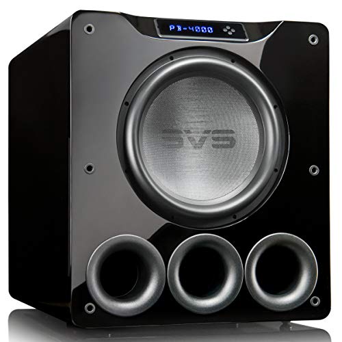 SVS PB-4000 Subwoofer (Piano Gloss Black) – 13.5-inch Driver, 1,200-Watts