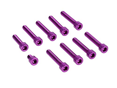 5x20mm Schrauben Puig lila eloxiert (Satz 6) - Geräteteile 5x20mm Schrauben Puig lila eloxiert (Satz 6) - Geräteteile