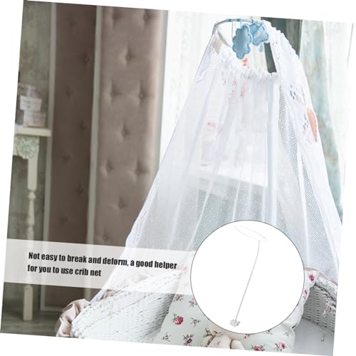 Support moustiquaire lit bébé universel ajustable en fer blanc - 4