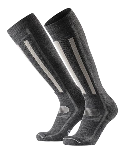 DANISH ENDURANCE Merino Wool Ski Socks, Knee-high Thermal Socks with Shin Padding, for Men & Women,...