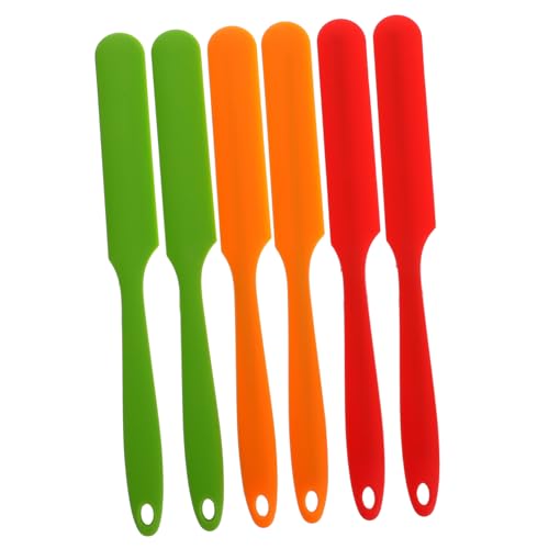 6pcs Silicone Dessert Cream Spatula Set Xmas for Bakeries