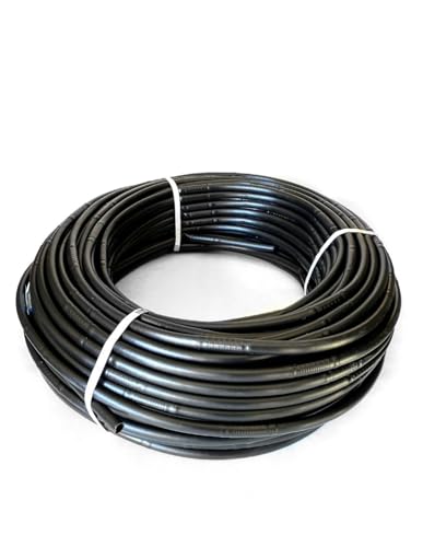 Jardin202 - Tubo a goccia, 16 mm | con gocciolatori a 33 cm | Nero | Rotolo da 100 metri