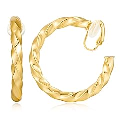 40mm Twisted Hoops