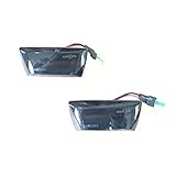 1 par de luces intermitentes de marcador lateral dinámico, luz intermitente secuencial para Astra H MK5 04-14/Insignia A MK1 con cubierta Somke