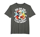 Avant Les Cadeaux C'est Apéro Noël Homme Père Noel Bière T-Shirt