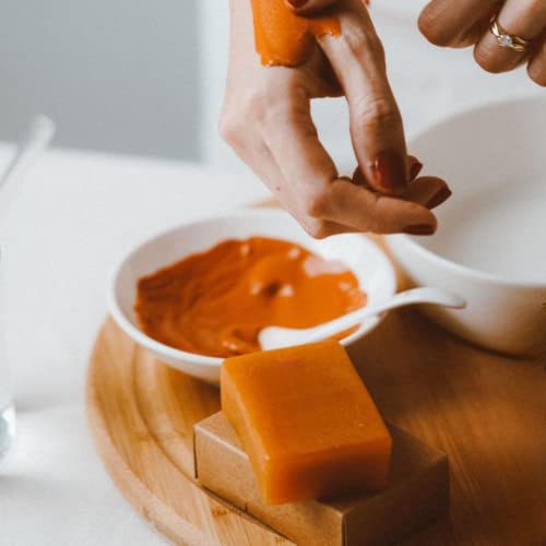 Isoaphia Earthy Natural Clay Bar Soaps, 4Pcs [Eucalyptus, Lemon, Orange, Apple] Handmade Vegan Glycerin Facial Beauty Soap Bar With Brazilian Clay For Dry Skin, Hydrating Face & Body Bar Soap, 4.23 Oz #TOP7