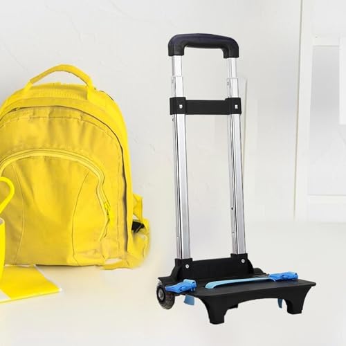 Carrito plegable compacto para mochila de 2 ruedas azul miniatura 3