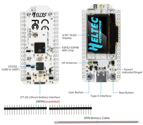 image for Aideepen LoRa V3 ESP32 LoRa V3 Development Board, SX1262 ESP32 V3 Dual