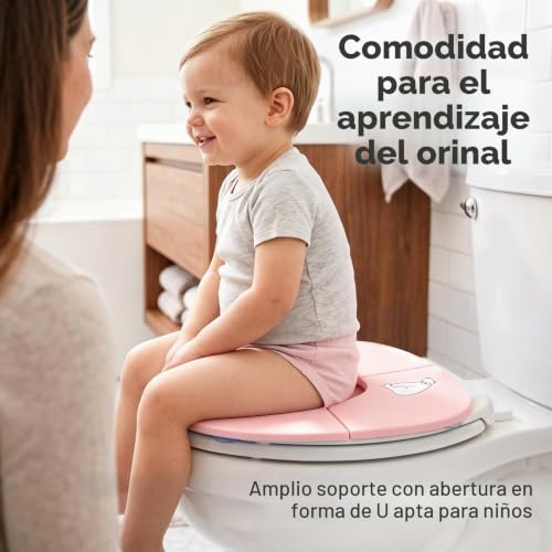 Miniatura 6 de Asiento De Inodoro Plegable, Reductor Wc Para Niños, Adaptador Wc De Viajes Plegable Portatil, Asiento Inodoro Reductor Reutilizable Para Niños Pequeños Orinal