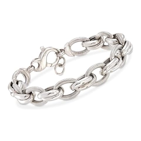 Ross-Simons Italian Sterling Silver Multi-Link Bracelet Cover