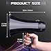 MyMealivos Portable Megaphone Bullhorn 20 Watt Power Megaphone Speaker Voice and Siren/Alarm Modes with Volume Control and Strap (Black)