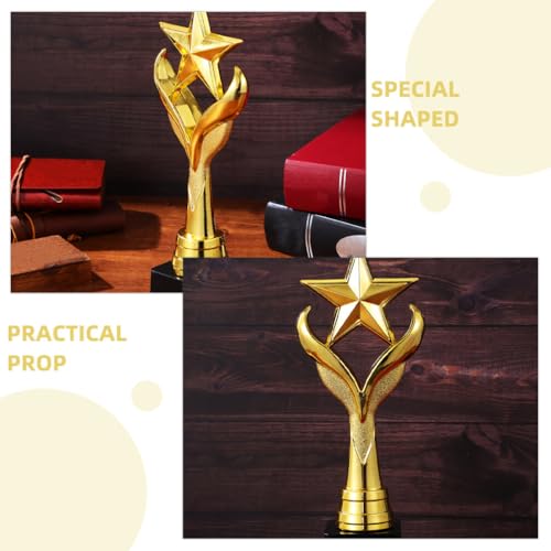 HANABASS Troféu De Prêmio Estrela De 11 Polegadas Para Crianças 2 Peças De Troféu De De Plástico Par