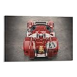  Poster per auto da corsa classico per Ferrari 330 P4 Motore Sport Car Poster Pittura decorativa Tela Poster da parete e Art Picture Print Modern Family Camera Decor Poster