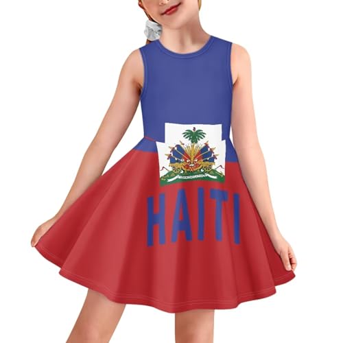 Girls Knee Length Sleeveless Floral Dress Casual Midi Dress for Kids 3-16Y