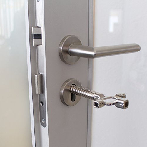 ToniTec® Architektenschlüssel Bauschlüssel multifunktional vernickelt | Universal-Schlüssel mit Messskala für Zylinderlängen | lange Ausführung