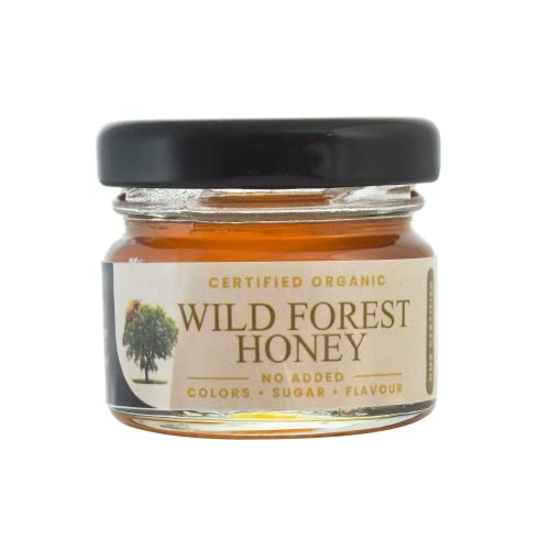 Image of Shiva Organic Wild Forest Honey 30 grams NMR and NPOP certified 100% Natural Healthy and Pure Honey No Added Sugar Flavour Unadulterated Sourced ethically