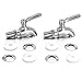 X-Chef 2 PCS Beverage Spigots Beverage Dispenser Spigot Replacement Stainless Steel Spigot for Glass Jar & Drink Dispenser