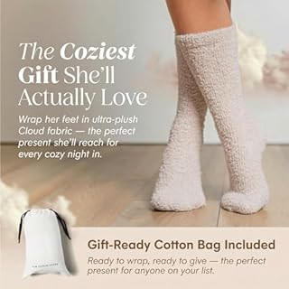 Unboxme Gifts Warm & Cozy Ultra-Luxe Cloud Socks for Women & Men - Super Soft Luxurious Sleep Socks Birthday Gift