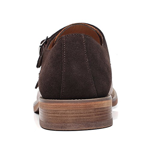 Image of Brown Leather Slip-On Loafers for Men by La Milano