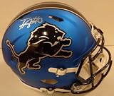 Terrion Arnold Autographed Current Alternate Detroit Lions Full Size Authentic Helmet - Autographed NFL Helmets