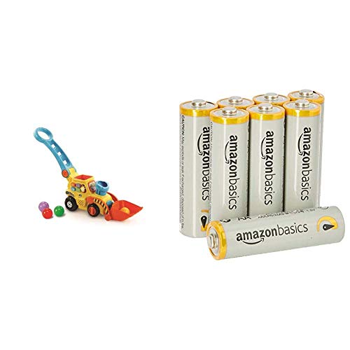 Image of Vtech 506003 POP and Drop Digger & Amazon Basics AA Performance Alkaline Batteries [Pack of 8] - Packaging May Vary