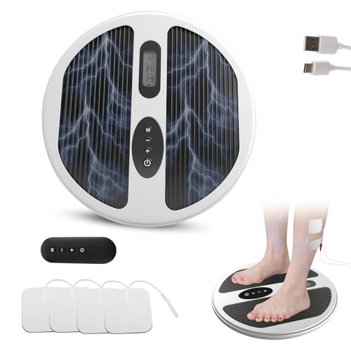 EMS & TENS Medic - Stimulateur de circulation sanguine pour les jambes et les pieds - Appareil de massage électrique des pieds avec 4 électrodes -...