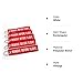 Rotary13B1 - Remove Before Flight Key Chain - 5 Pack - Jet Tag Keychain - Size: 1 inch x 5 inches - Color: Red with White Embroidery