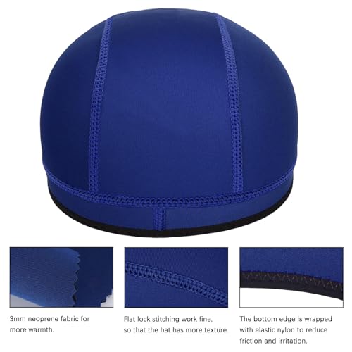 Image of 2mm Neoprene Dive Hood Thermal Mens Wetsuit Cap for Surf Snorkel | Long Short Hair Keep Warm Clean Wet Suit Beanie, Adult Youth Scuba Swim Cap for Beach Kayak Canoeing Scuba Cold Ocean Lake