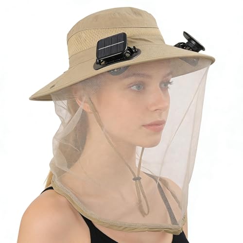 Chapeau de soleil avec ventilateur intégré et protection max UPF50+