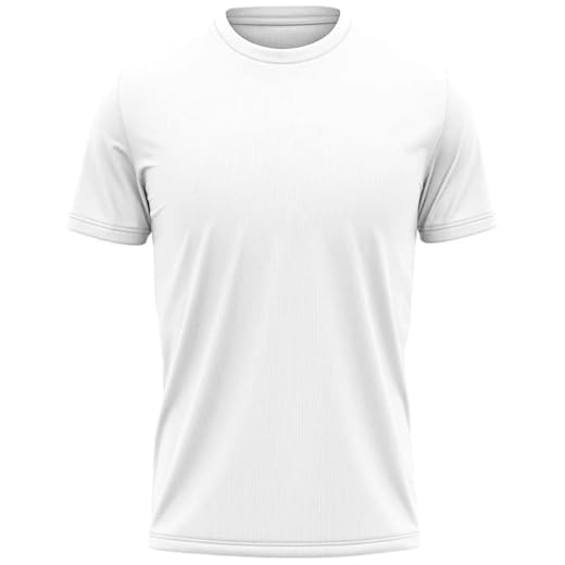 Camisa Térmica Masculina Proteção Uv 50+ Segunda Pele Camiseta Blusa Malha Fria Academia Manga Curta F7 NEW STYLE (BR, Alfa, G, Regular, Branco)