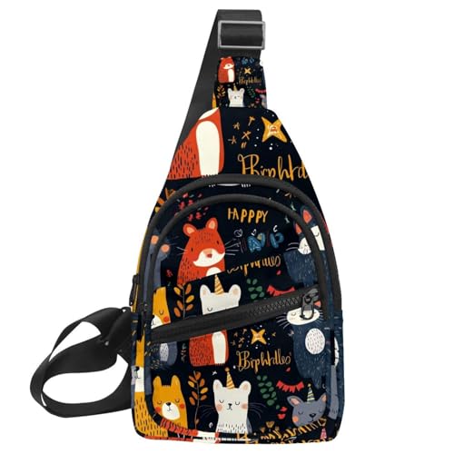 Sac à dos à bandoulière gâteaux crème multicolore 30x18x4cm réglable