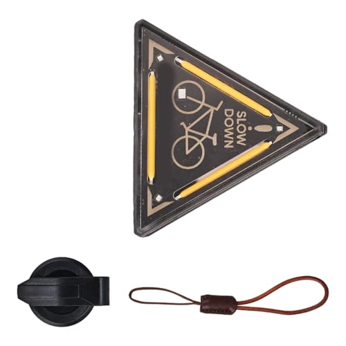 Lampe de camping triangle portable à suspendre avec fonction avertissement de nuit
