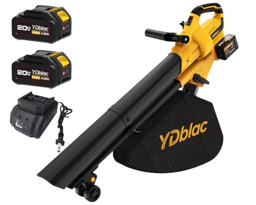YDblac 40V Cordless 3-in-1 Leaf Blower Vacuum Mulcher