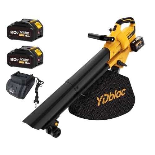YDblac 40V Cordless 3-in-1 Leaf Blower Vacuum Mulcher